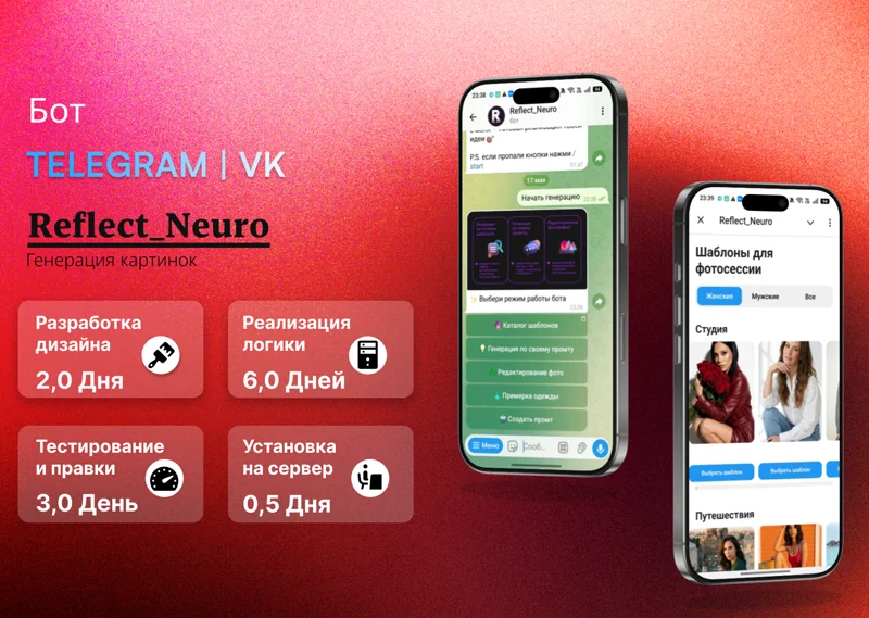 Reflect Neiro — генерация фото в Telegram