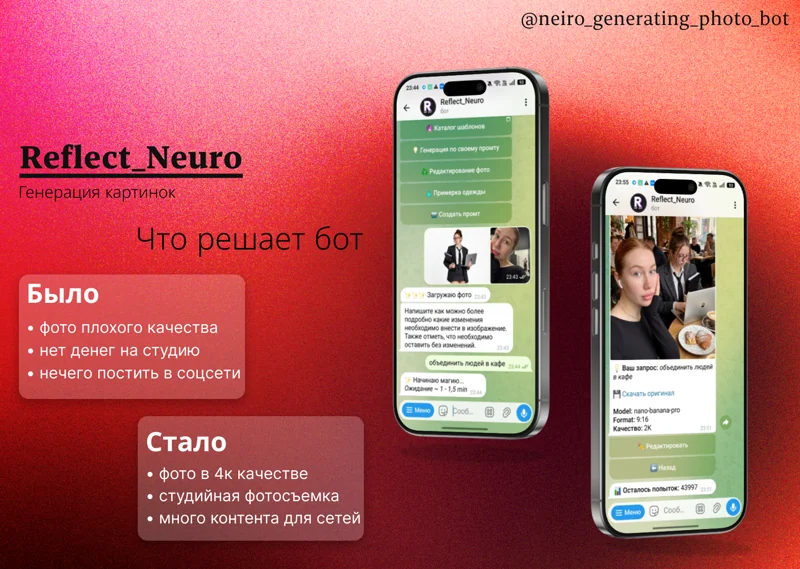 Reflect Neiro — примерка образов и webapp-галерея